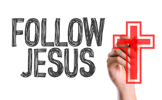 Follow Jesus sign
